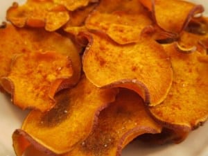 homemade sweet potato chips