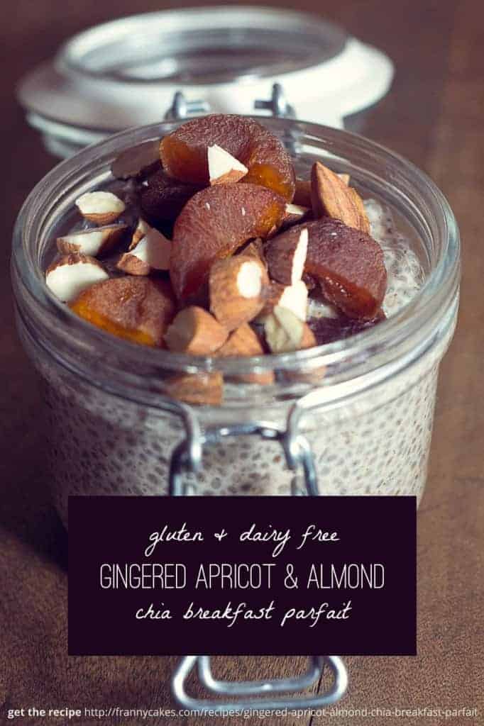 Gingered Apricot & Almond Chia Breakfast Parfait