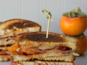 Persimmon Grilled Cheese with Goat Cheddar & Prosciutto
