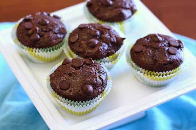 Gluten Free Vegan Double Chocolate Zucchini Muffins | Sarah, Baking Gluten Free