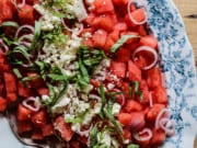 Summer Watermelon Salad with Feta Cheese