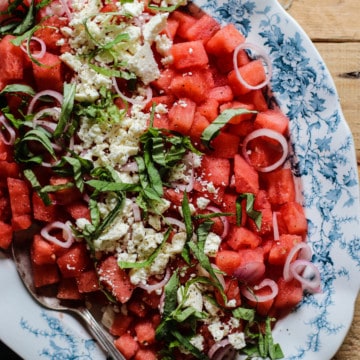 Watermelon Salad with Feta Cheese Recipe