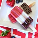red white and blue berry popsicles