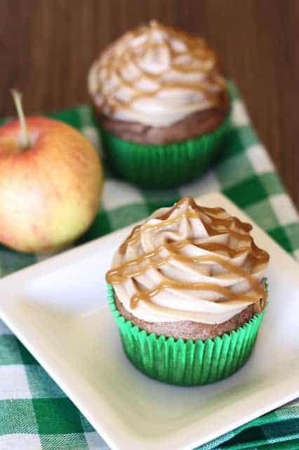 Gluten-Free Cupcakes? Try Vegan Gluten-Free Caramel Apple Cupcakes