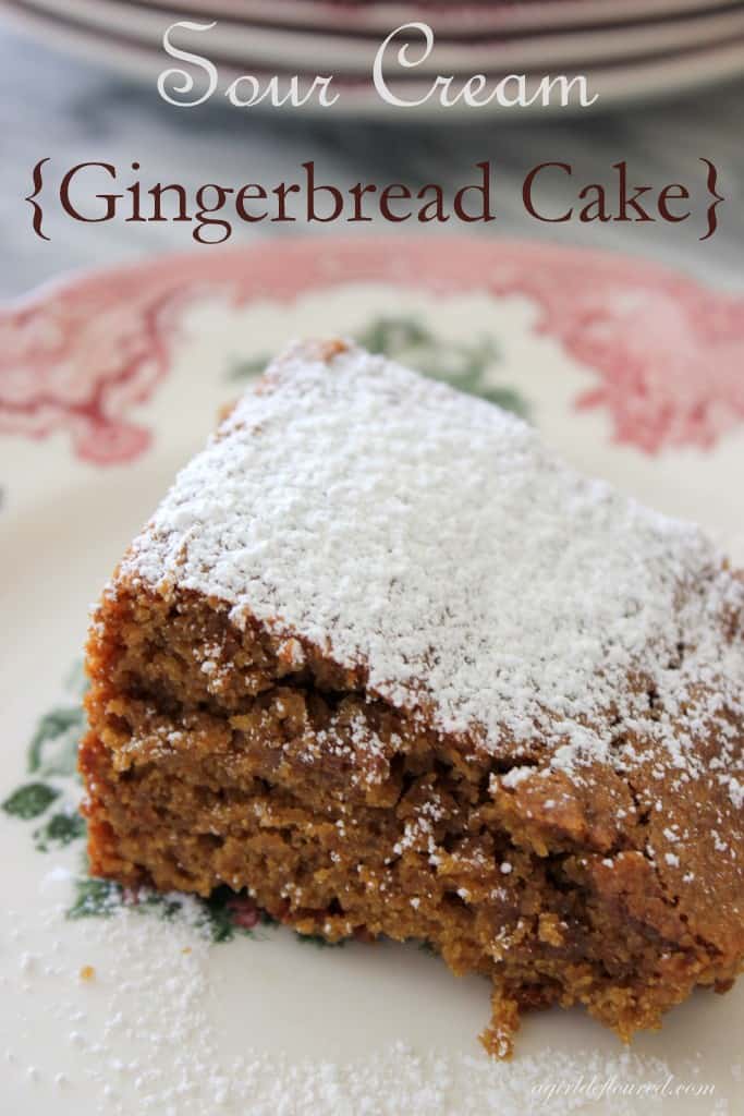Sour Cream Gingerbread Cake