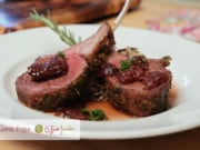 Candied Lamb Pops With Fig-Port Reduction Sauce