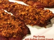 Superbowl Snacks: Pig Candy With Buffalo Pretzel Crunch