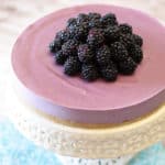 raw vegan blackberry cheesecake