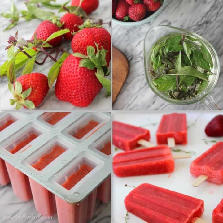 Strawberry Basil Paletas Recipe