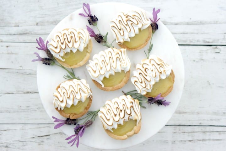 Lemon Lavender Mini Tarts | Gluten-Free