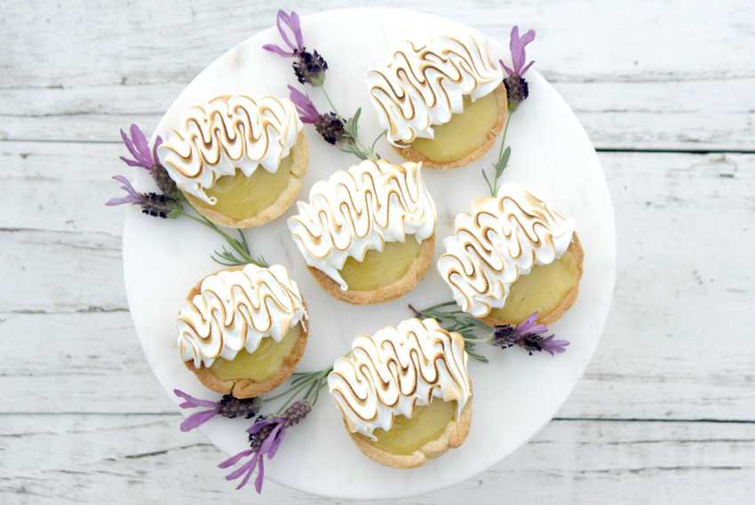 Lemon Lavender Mini Tarts