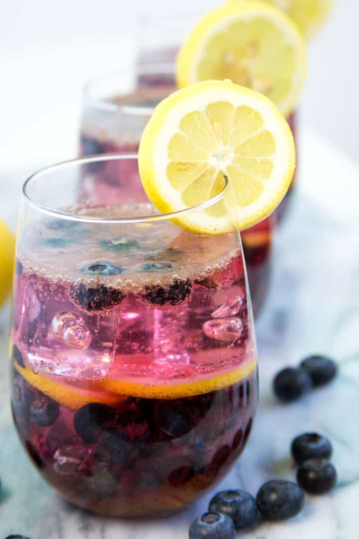Boozy Lemonade Blueberry Cocktail