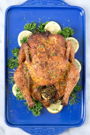 Roast Chicken With Lemon And Fresh Herbs
