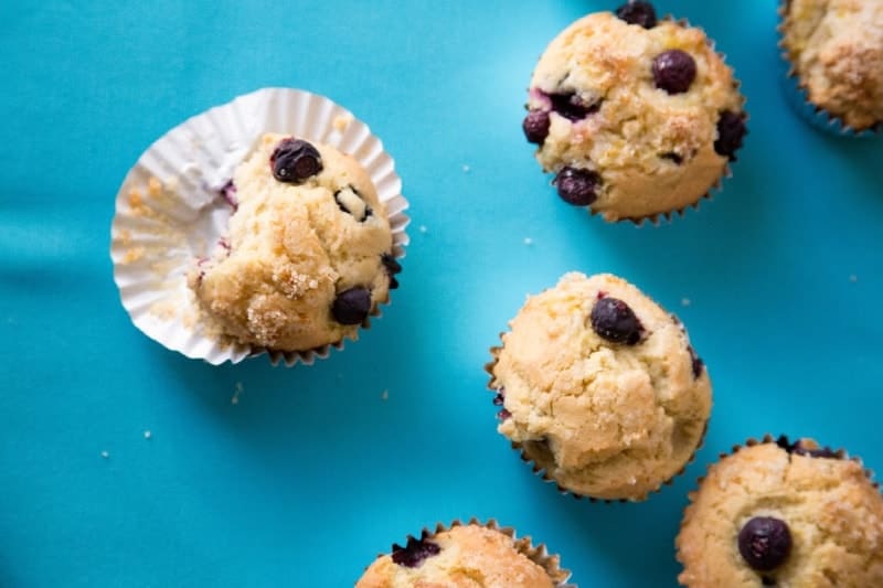 gluten-free blueberry muffins