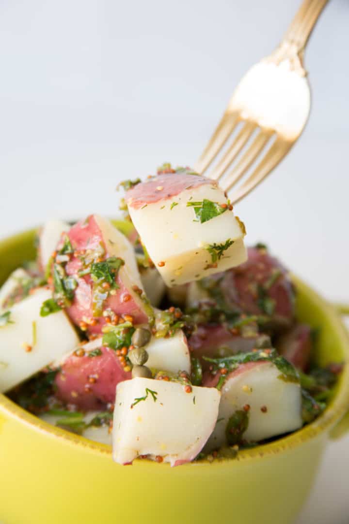 Easy Warm Red Potato Salad Recipe