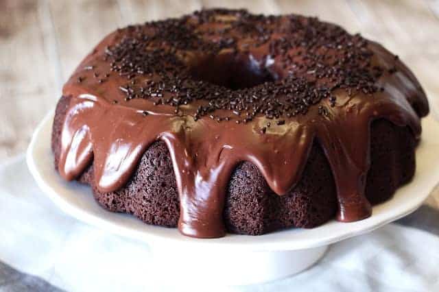 Vegan Gluten-Free Double Chocolate Cake | Sarah Bakes Gluten Free