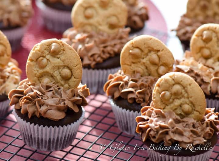 Gluten Free Chocolate Peanut Butter Chip Cupcakes | Rachelle, Footloose And Gluten Free