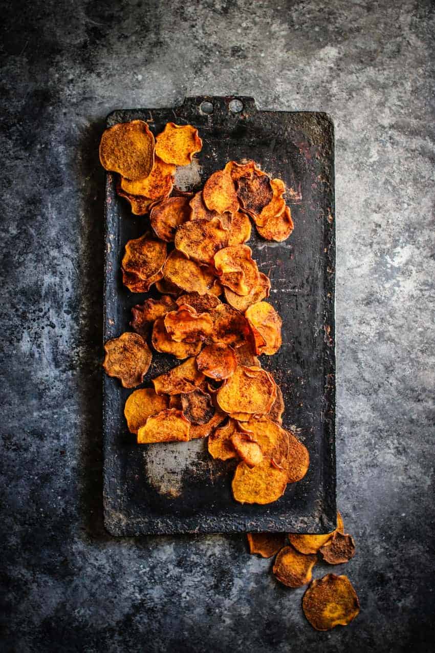 BBQ Sweetpotato Chips Recipe | Homemade | Gluten-Free