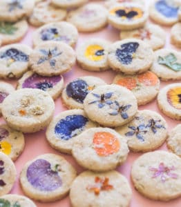 gluten -free edible flower cookies recipe