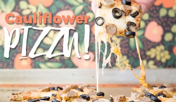 cauliflower pizza crust gluten free recipe