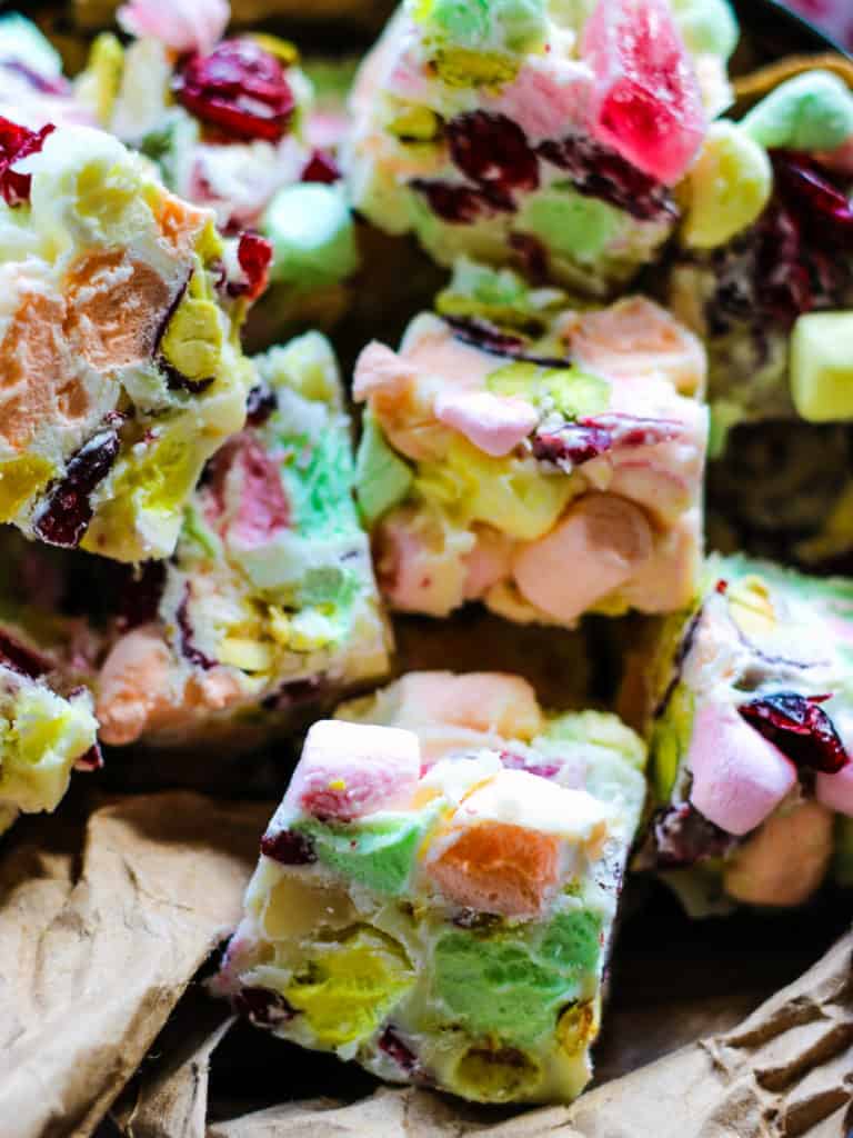 White Chocolate Rocky Road colorful