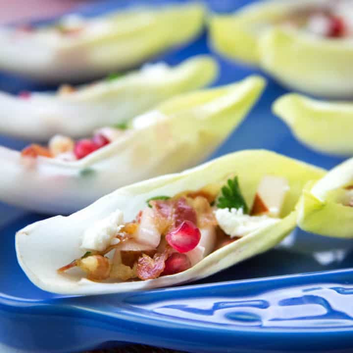Endive Cups with Pancetta and Pomegranate Recipe