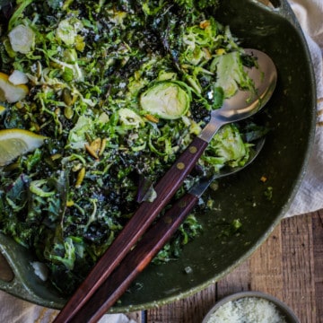 Kale And Brussels Sprouts Salad