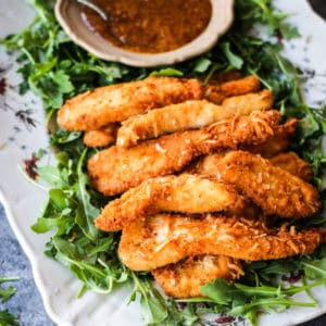How to make Grain Free Chicken Strips with Tangy Apricot Mustard Sauce