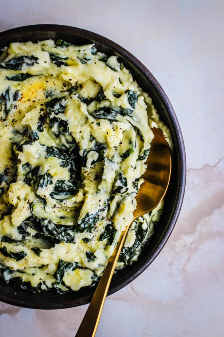 Colcannon - Irish Mashed Potatoes with Kale