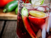 Farmers Market Wine Cocktail | Savory Red Wine Cocktail