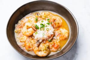saucy creole shrimp gluten free