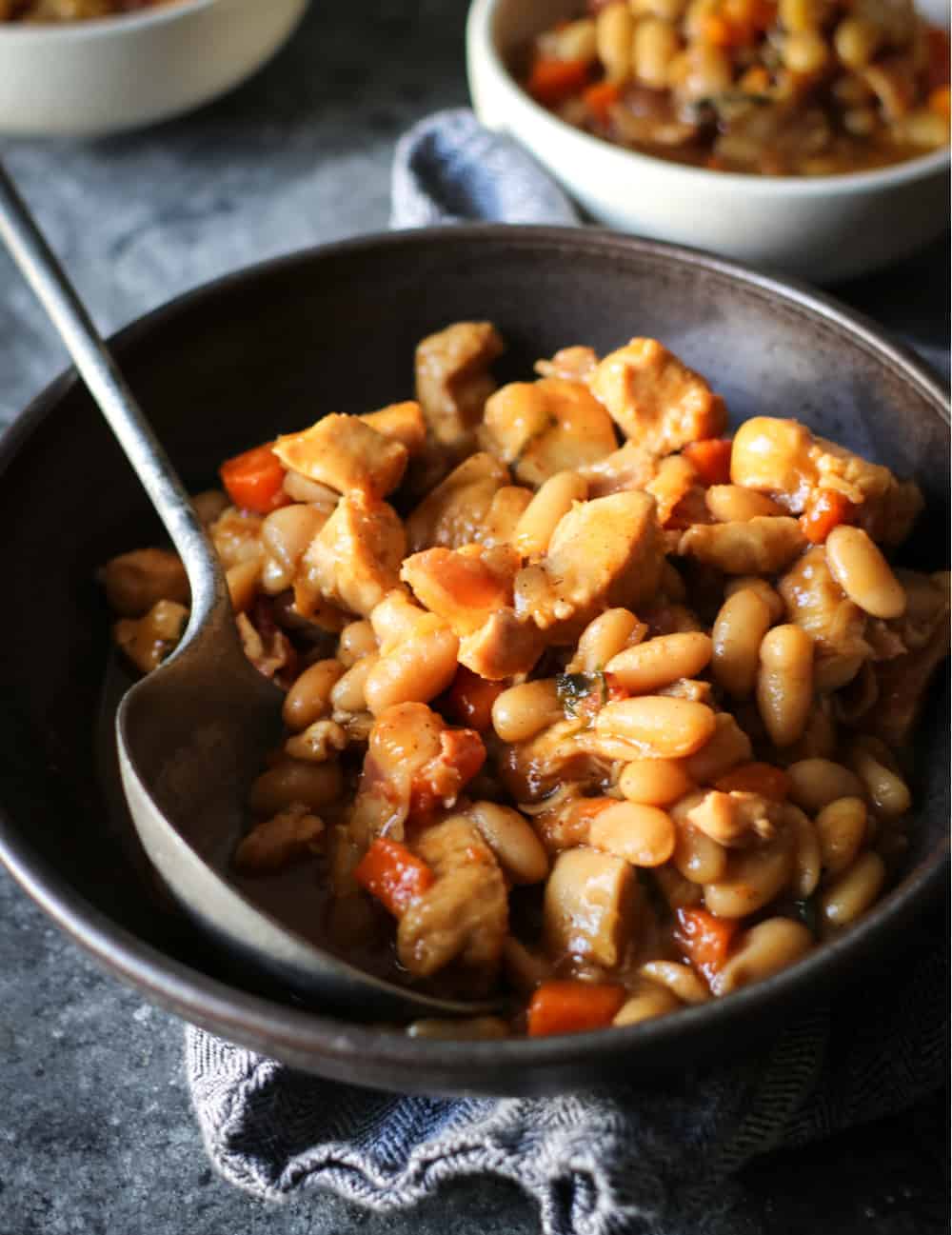 White Chicken Chili with Bacon | Stove, Slow Cooker or InstantPot
