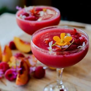 raspberry frose frozen wine cocktail