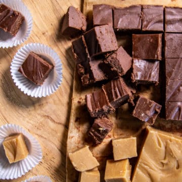Easy Fudge Recipe - Chocolate and Peanut Butter Fudge
