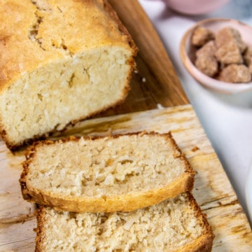 loaf of gluten-free coconut bread