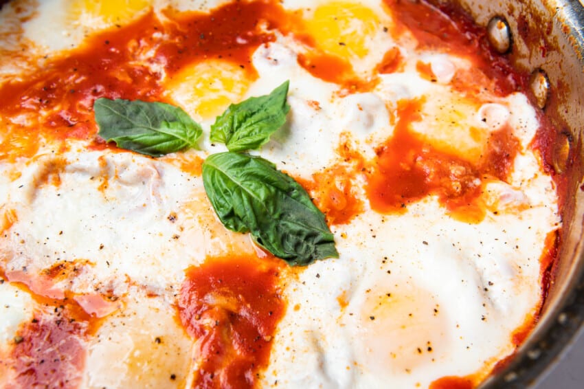 A pan of eggs in purgatory
