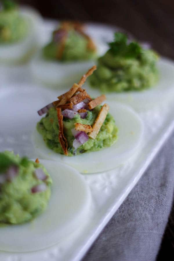 Chips and Guac Deviled Eggs
