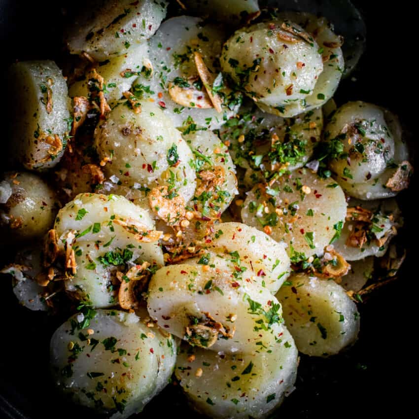 a bowl of Italian potatoes