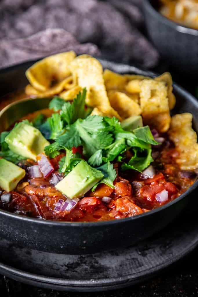 a bowl of homemade chili