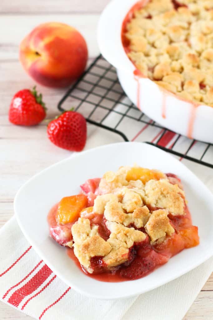 Sarah's Strawberry Peach Crisp, Vegan + Grain-Free Recipe