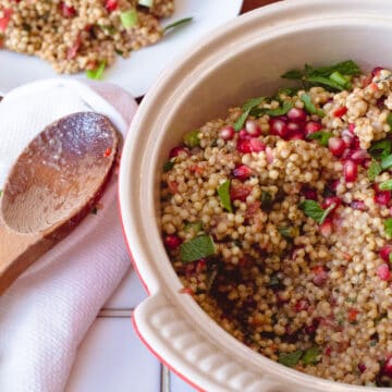 kisir recipe gluten free with pomegranate