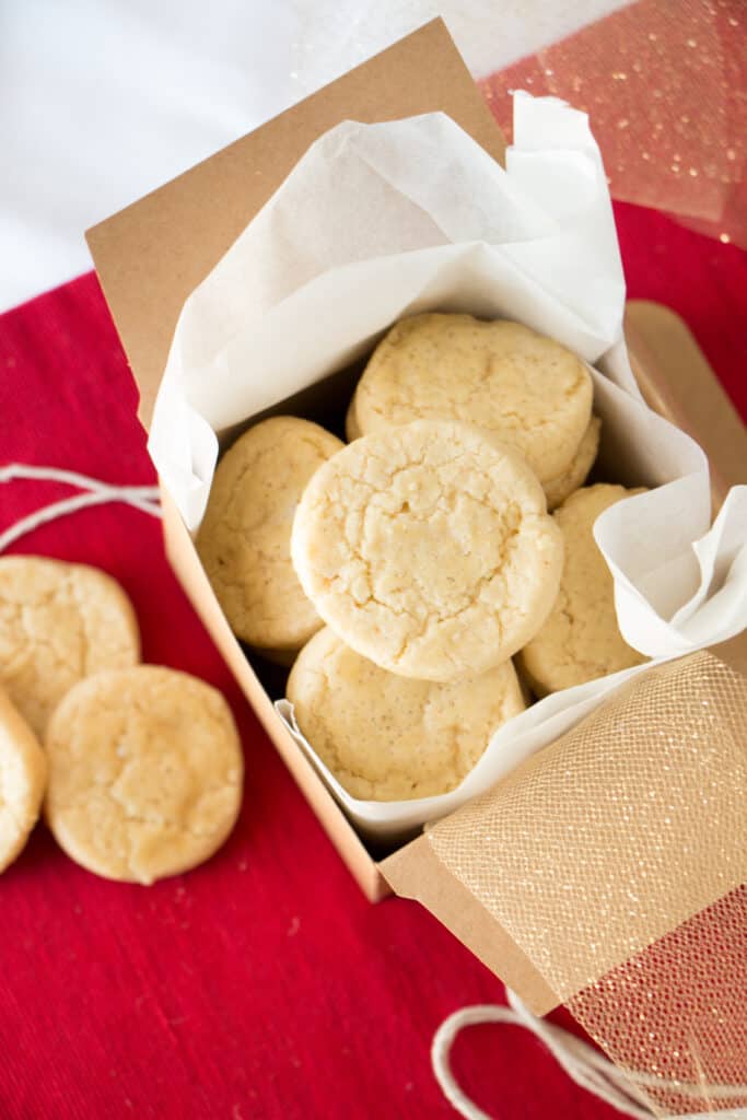 French Butter Cookies gluten-free in a gift box