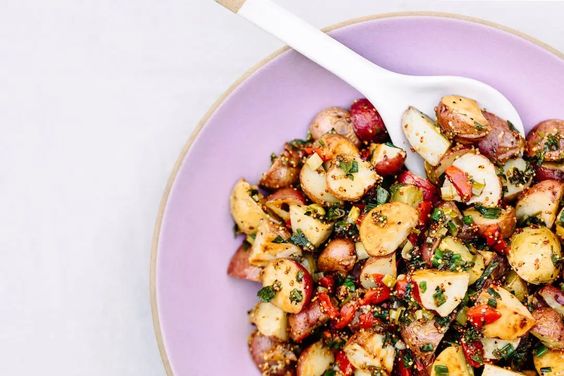 warm red potato salad from gff mag