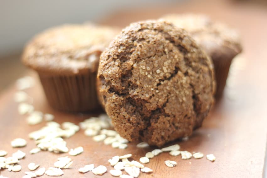 gingerbread pear muffins from A Girl Defloured