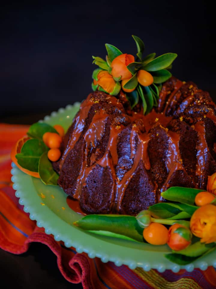 Chocolate Orange Cake with Easy Chocolate Glaze