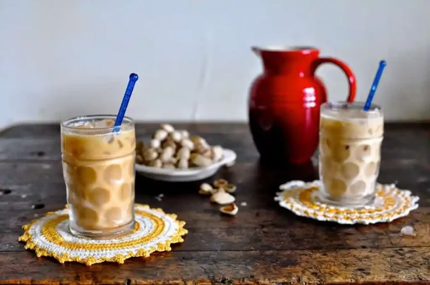 toasted coconut coffee horchata from hola jalapeno