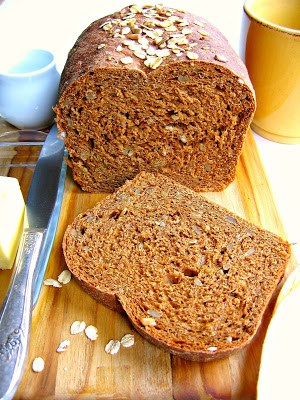 slices of a loaf of oatmeal bread from bojon gourmet