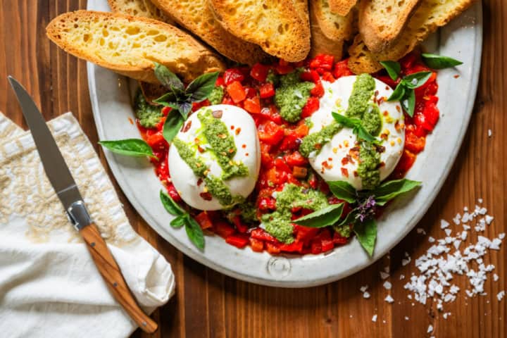 Simple + Delicious Burrata Appetizer Recipe