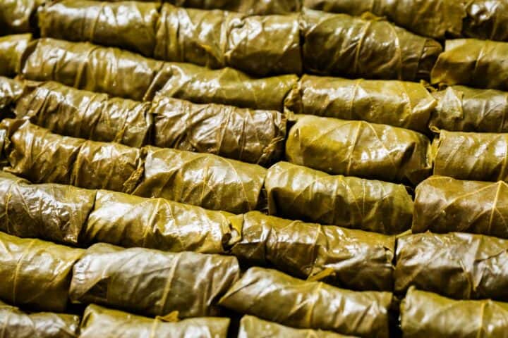 Rice Stuffed Grape Leaves Recipe: Yalanchi Sarma